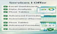 complete microsoft excel projects with dashboards