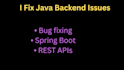 fix java spring boot bugs and backend issues