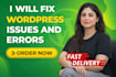 fix wp bugs, divi and elementor , custom solutions