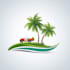 design lawn care and landscaping logo