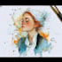 draw an original watercolor portrait
