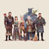 design an your dnd group party illustration