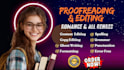 proofread, line edit, and developmental edit your novel for plot holes