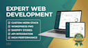 develop a professional full stack website with clean code