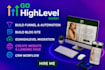build gohighlevel landing page ai seo, blog post automation ghl website expert