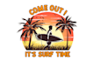 make creative summer beach logo with t shirt design