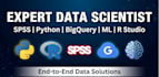 do spss, python, bigquery, ml, and r studio data science projects
