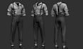 create realistic 3d second life clothing mesh with textures and rigging