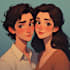 draw couple portrait illustration