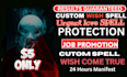 cast any custom spell for your wish guaranteed fast results