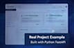 build a full stack web app using python and fastapi