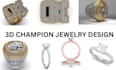 create 3d solitaire ring design, stl diamond grills design, 3d champions ring,