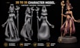 create a 2d to 3d character modeling, 2d image to 3d character model