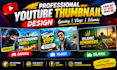 design custom gaming, vlog and islamic thumbnails