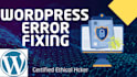 fix wordpress error and fix hacked wordpress website
