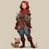 fantasy character and dnd character illustration
