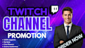twitch channel promotion to get live viewers