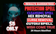 protection spell black magic removal cleansing spell