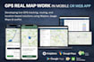build gps realtime map features using google maps, mapbox leaflet