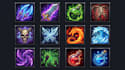 hand paint skill icons for weapons, upgrade, inventory items game icons