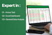 do anova statistical tests and excel data analysis