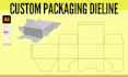 create custom packaging dieline with print ready files