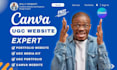 ugc portfolio canva website design canva template design canva portfolio website