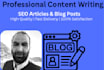 write seo friendly articles and blog posts