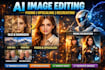 do ai image editing, fixing, upscaling, and recreating