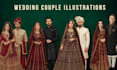 create custom illustrated wedding invitation videos