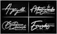 do handwritten, scripted, signature, calligraphy, cursive logo