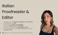 proofread and edit you italian text