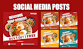 create eye catching restaurant posters and social posts