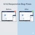 fix frontend website issues and UI bugs