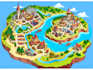 draw unique cartoonic fantasy vector map, event maps, city maps, illustration