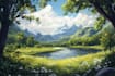 digitally paint fantasy landscape