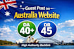 guest post on australian website
