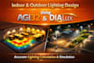 do indoor and outdoor lighting design and calculation using agi32 or dial