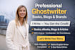 ghostwrite ebook fiction, nonfiction ghost writer, memoir ghost ebook write