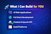 develop ai web application full stack website and custom software