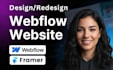 design and develop a webflow or framer website