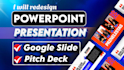 design powerpoint presentation template, investor pitch deck, canva presentation