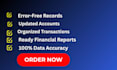 do quickbooks online bookkeeping , cleanup and catchup