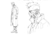 design cyberpunk character, sketch character design
