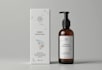 design minimalist cosmetic label and packaging