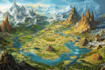 do fantasy city map