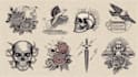 draw american tattoo design old school tattoo