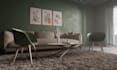 do living room, kitchen 3d rendering