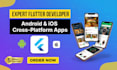 do mobile app development as flutter developer for ios and android