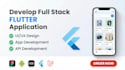 develop flutter app for android and ios with api and firebase